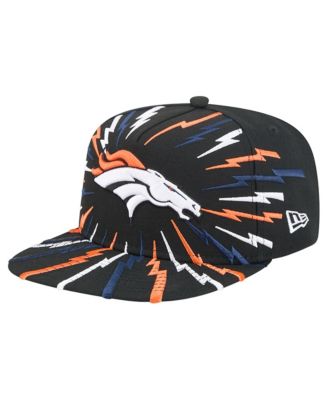 Men's Black Denver Broncos Bolt A-Frame 9FIFTY Snapback Hat