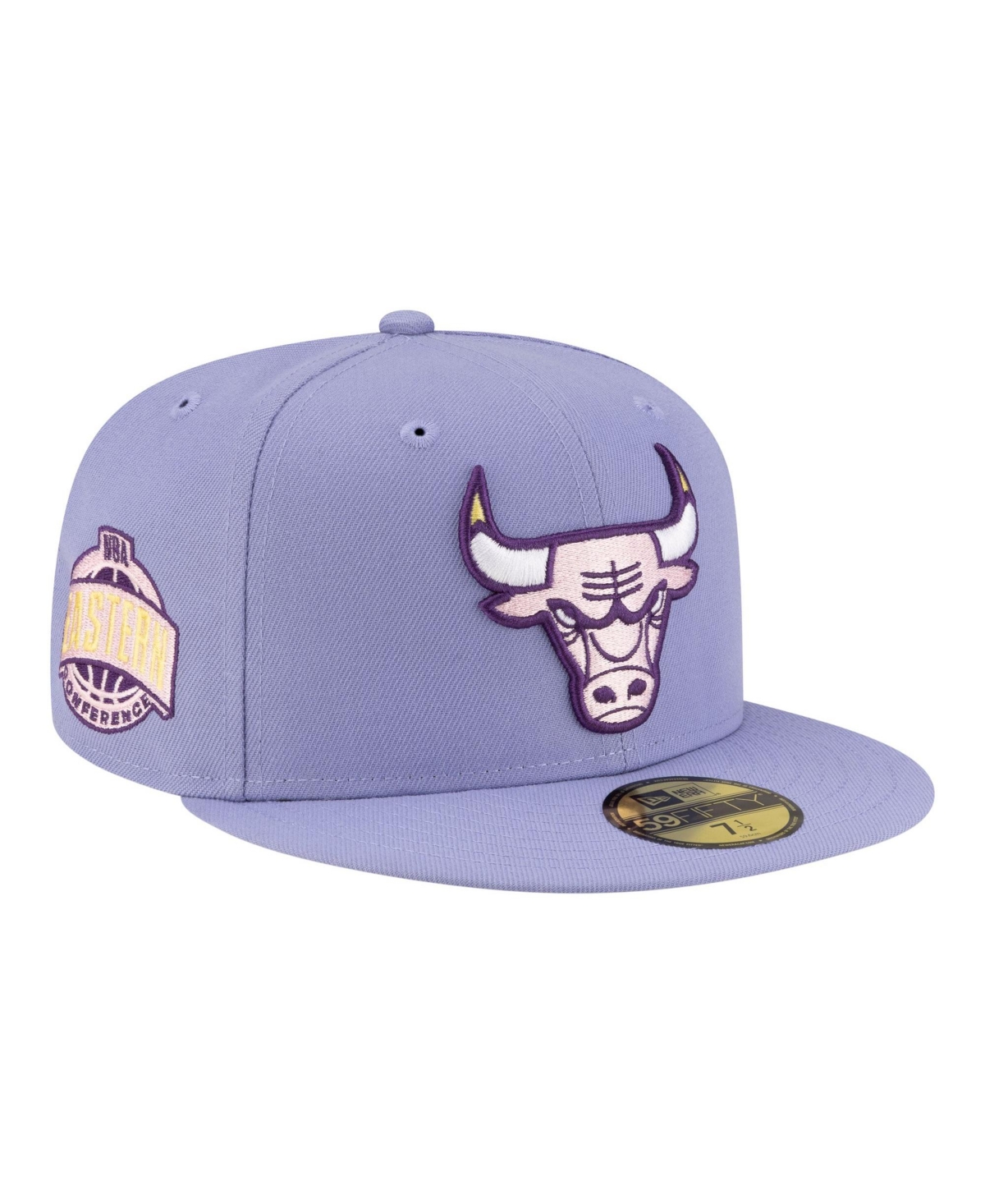 Men's New Era Lavender Chicago Bulls Color Pack 59FIFTY Fitted Hat
