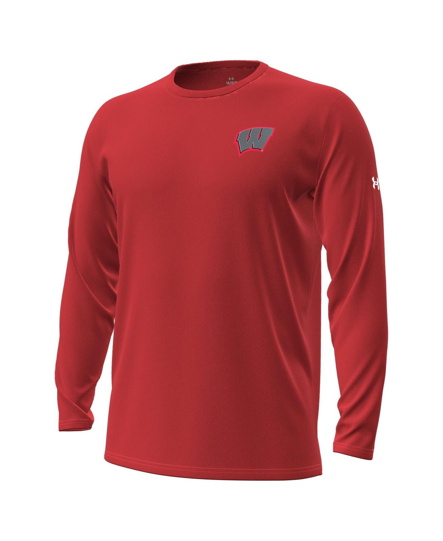 Мужская футболка Under Armour Red Wisconsin Badgers 2026 Lambeau Field Collection Vanish Long Sleeve — фото 2