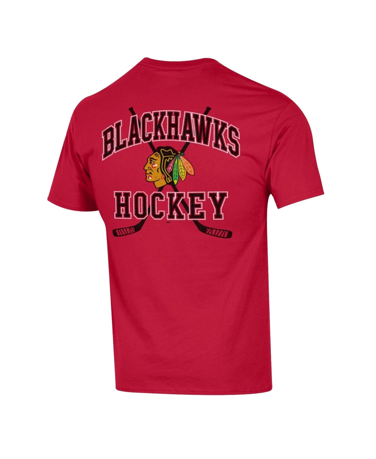 Мужская футболка Champion Red Chicago Blackhawks Stick With It Jersey — фото 3