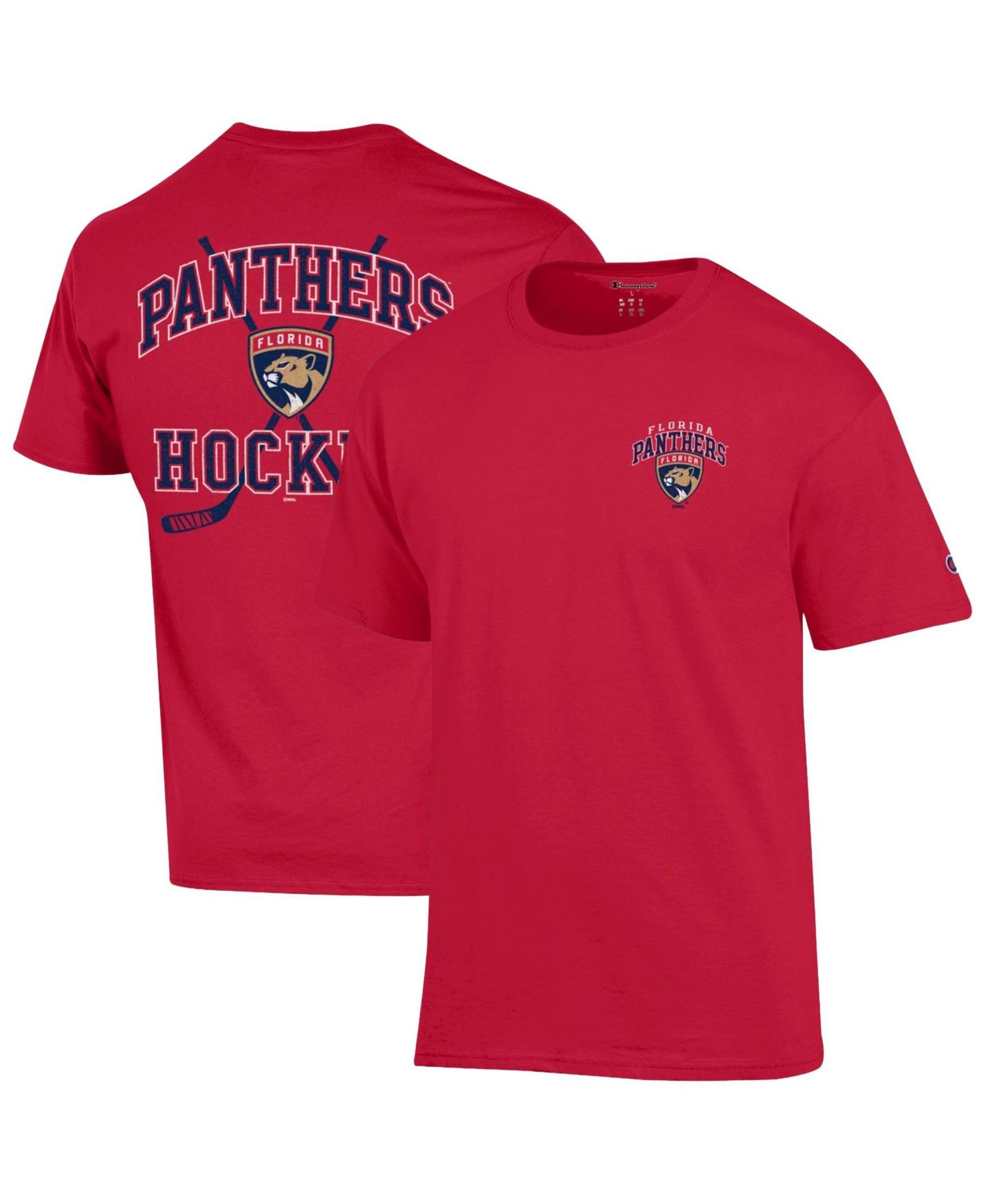 Мужская футболка Champion Red Florida Panthers Stick With It Jersey — фото 1