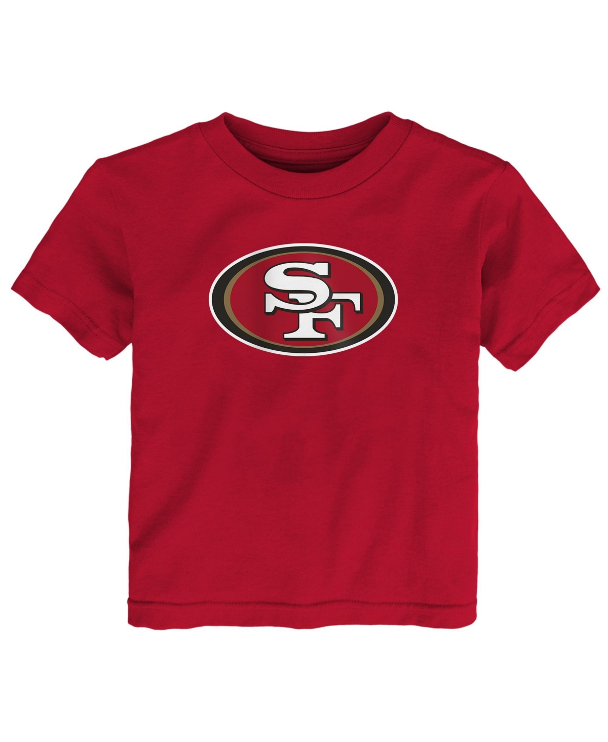 Outerstuff Baby Boys' and Girls' San Francisco 49ers Primary Logo Crewneck T-Shirt