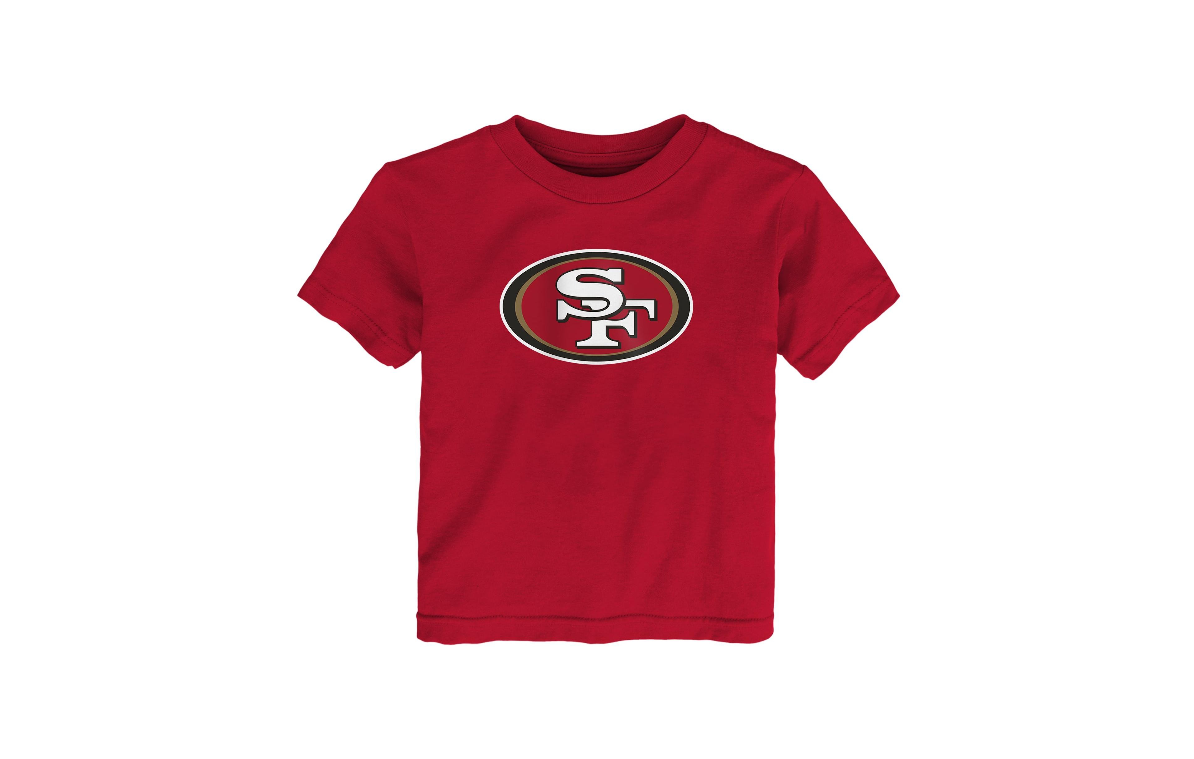 Outerstuff Baby Boys' and Girls' San Francisco 49ers Primary Logo Crewneck T-Shirt