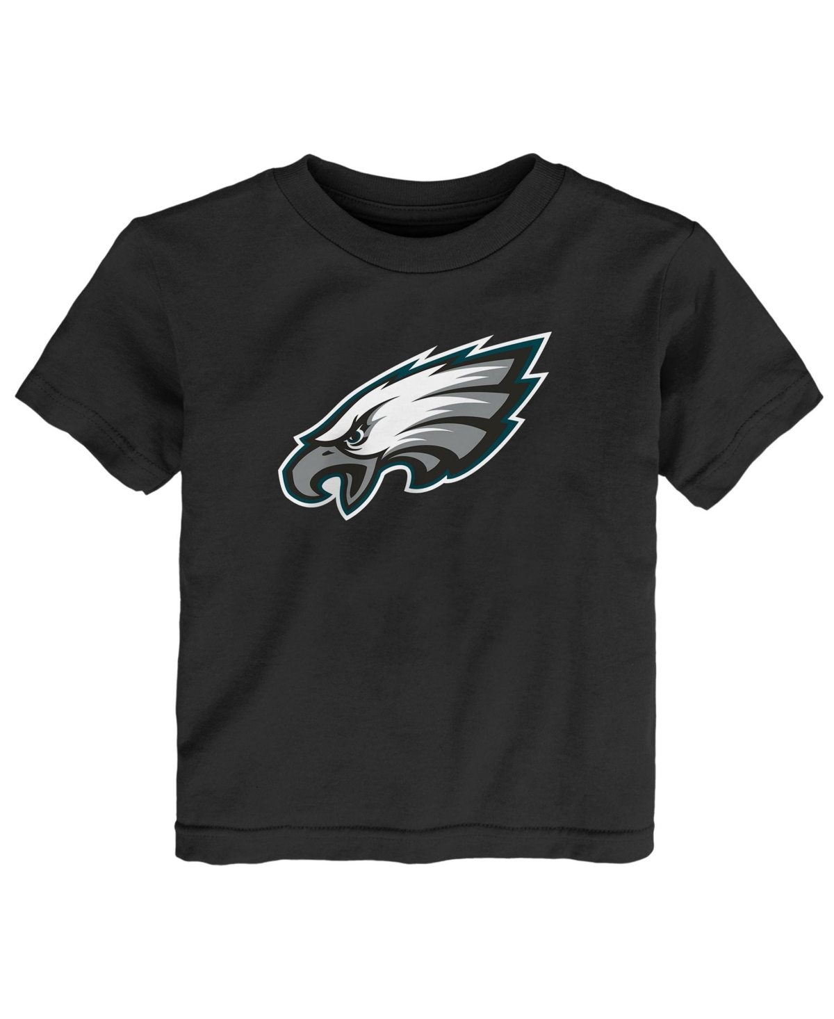Outerstuff Boys' and Girls' 2T-5T Philadelphia Eagles Primary Logo Screen-Print Crewneck T-Shirt