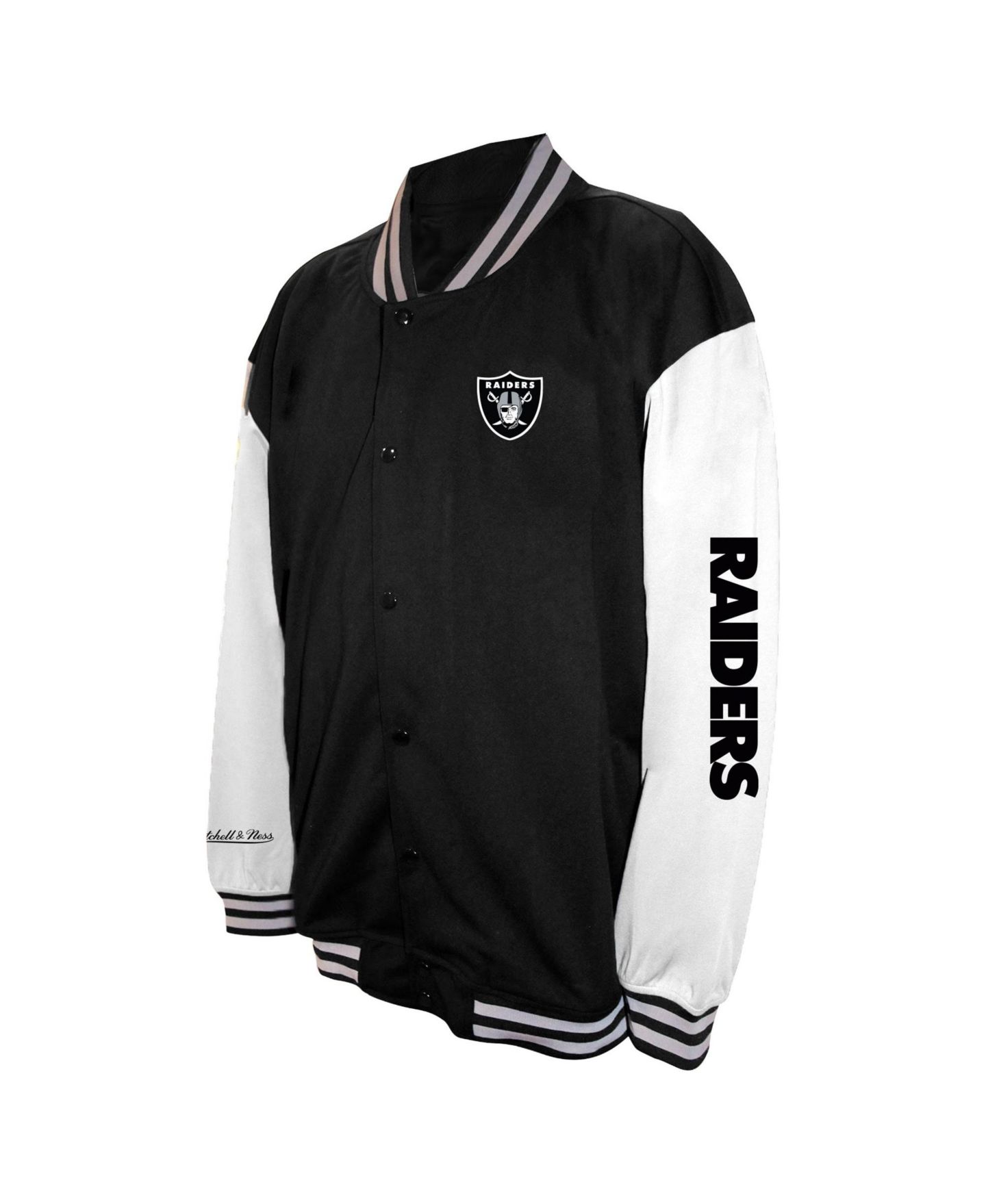 Мужская куртка Profile Black Las Vegas Raiders Big & Tall Full-Snap Varsity — фото 2