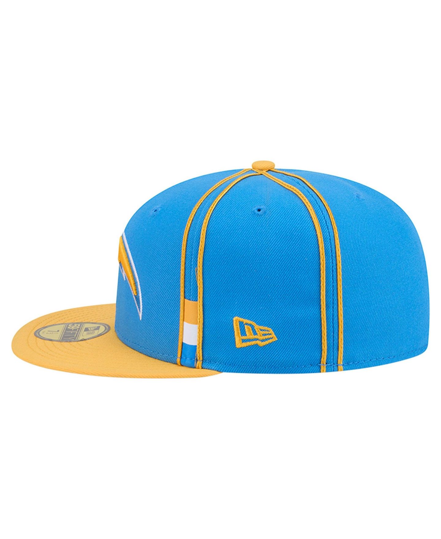 Мужская кепка New Era Powder Blue Los Angeles Chargers Soutache 59FIFTY Fitted Hat — фото 5