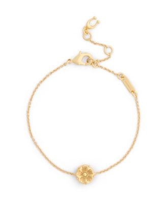Gold-Tone Adjustable Tea Rose Bracelet