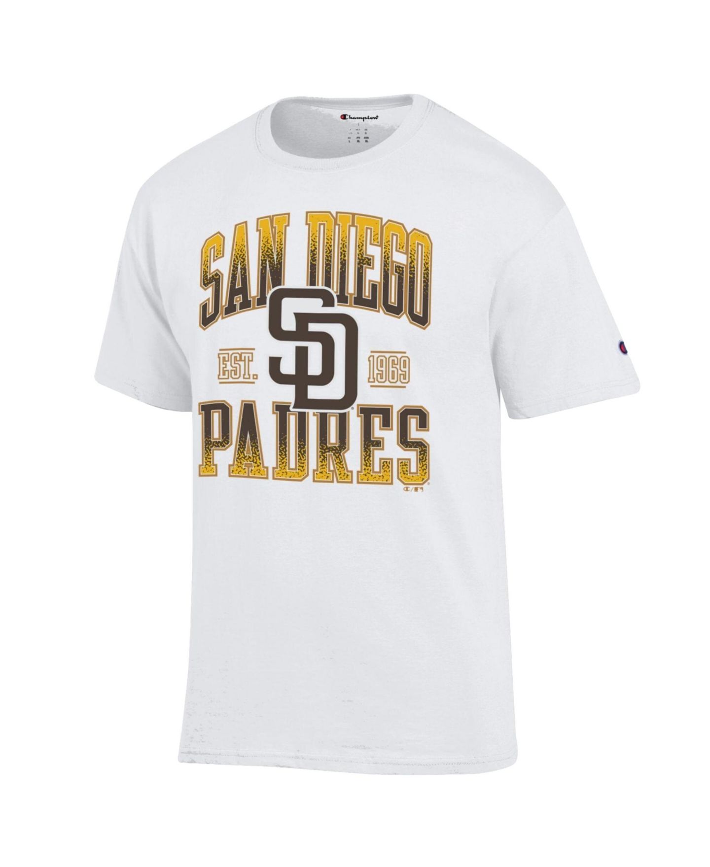 Мужская футболка Champion White San Diego Padres Team Name — фото 2