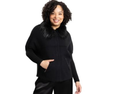 Women's Cynthia Jacket with detachable faux fur collar