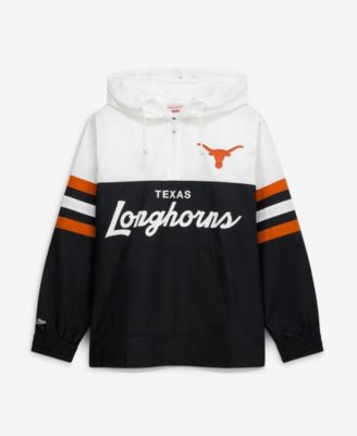 Men's  Black Texas Longhorns Head Coach Lightweight Anorak Half-Zip Windbreaker