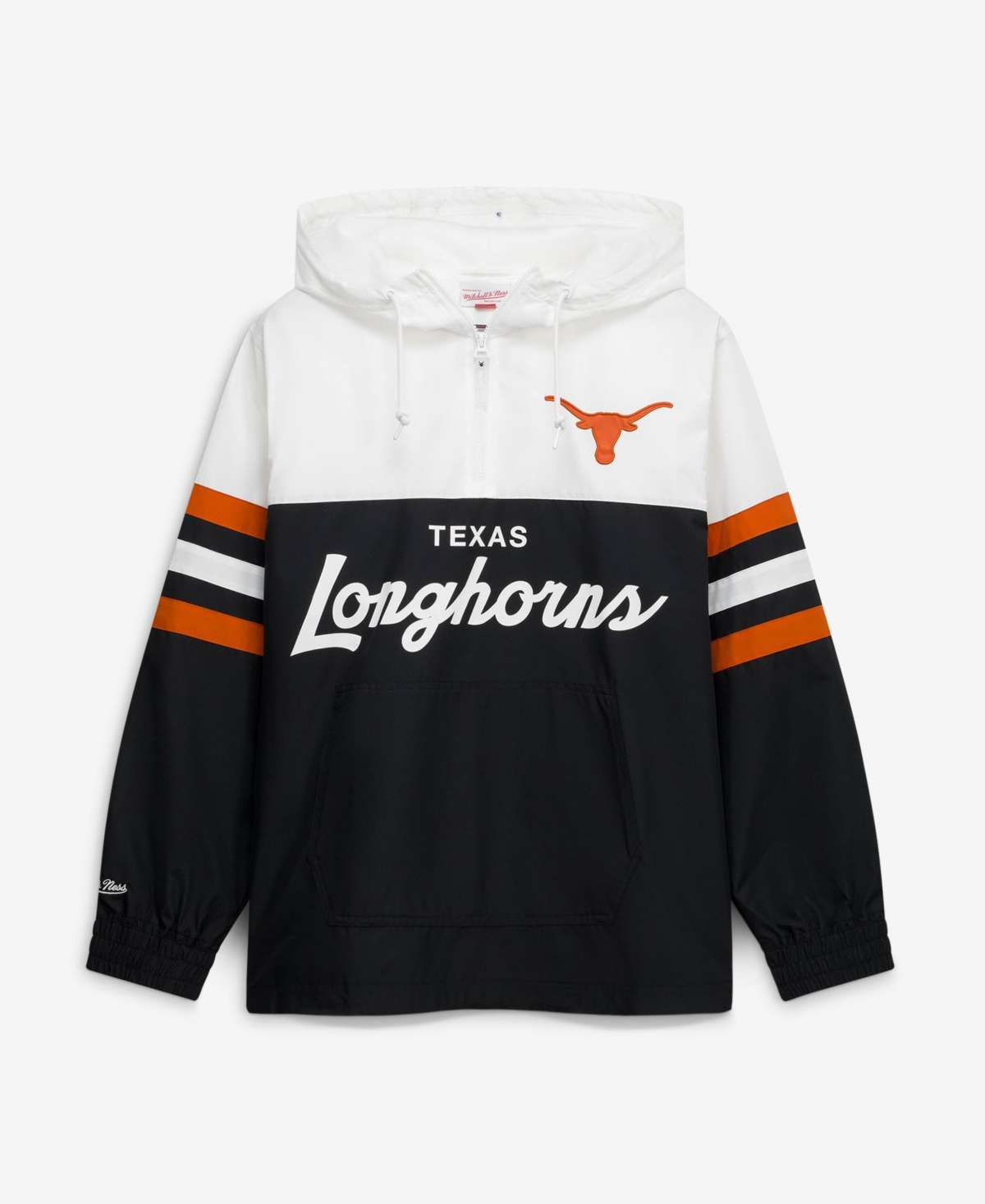 Mitchell & Ness Men's Texas Longhorns Head Coach Half-Zip Hooded Anorak