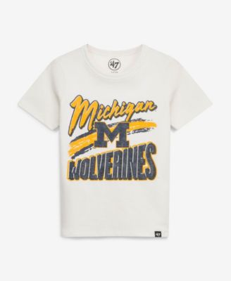 Big Boys and Girls '47 Cream Michigan Wolverines Dime Time Franklin T-Shirt