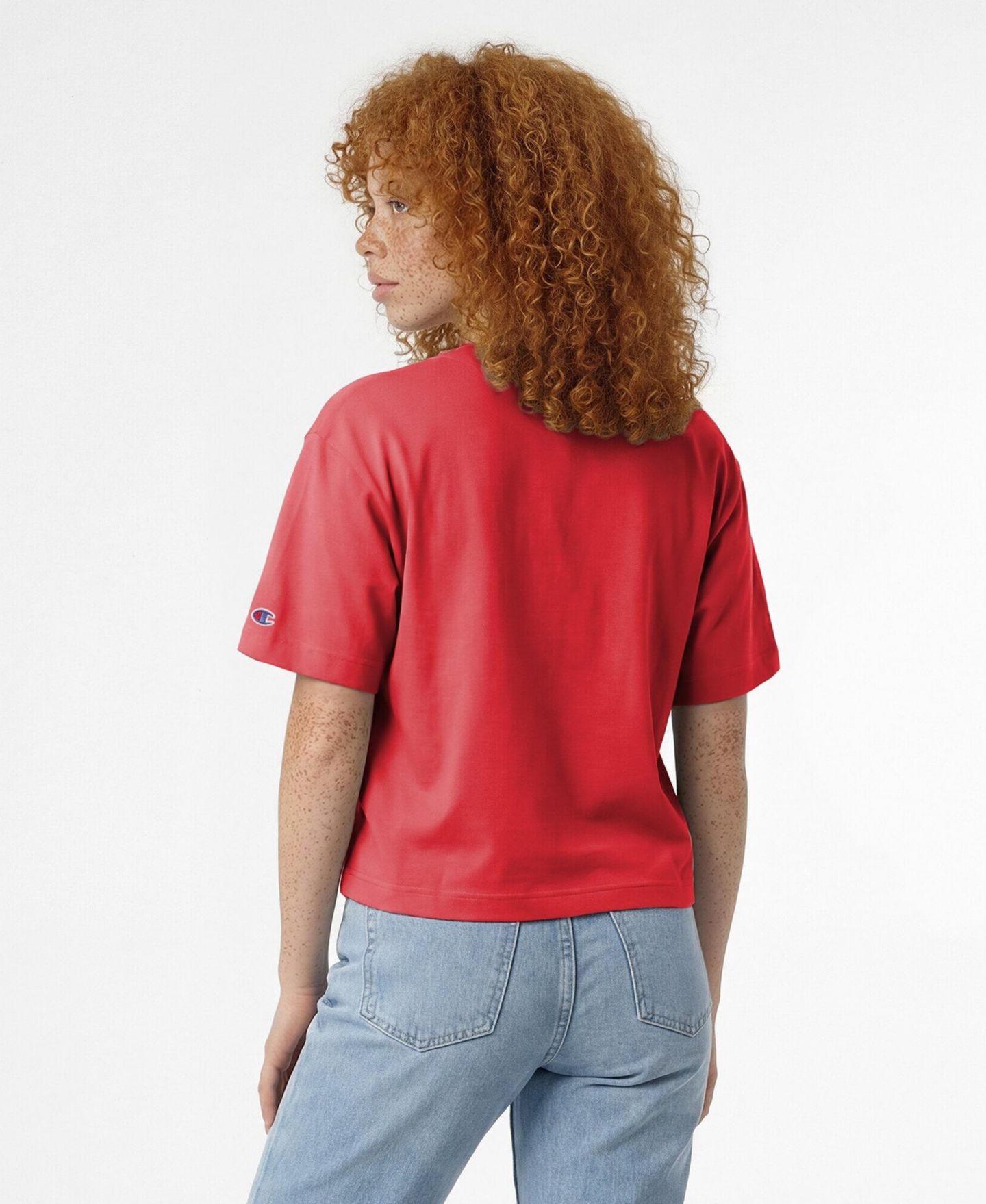 Женская футболка Champion Scarlet Nebraska Huskers Home Wordmark — фото 2