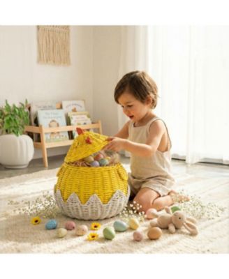 Chick Handcrafted Rattan Storage Basket - Wicker