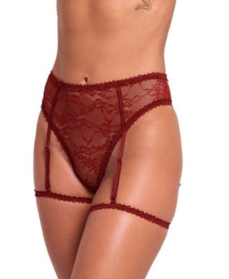 Evelyne High-Waisted Lace G-String