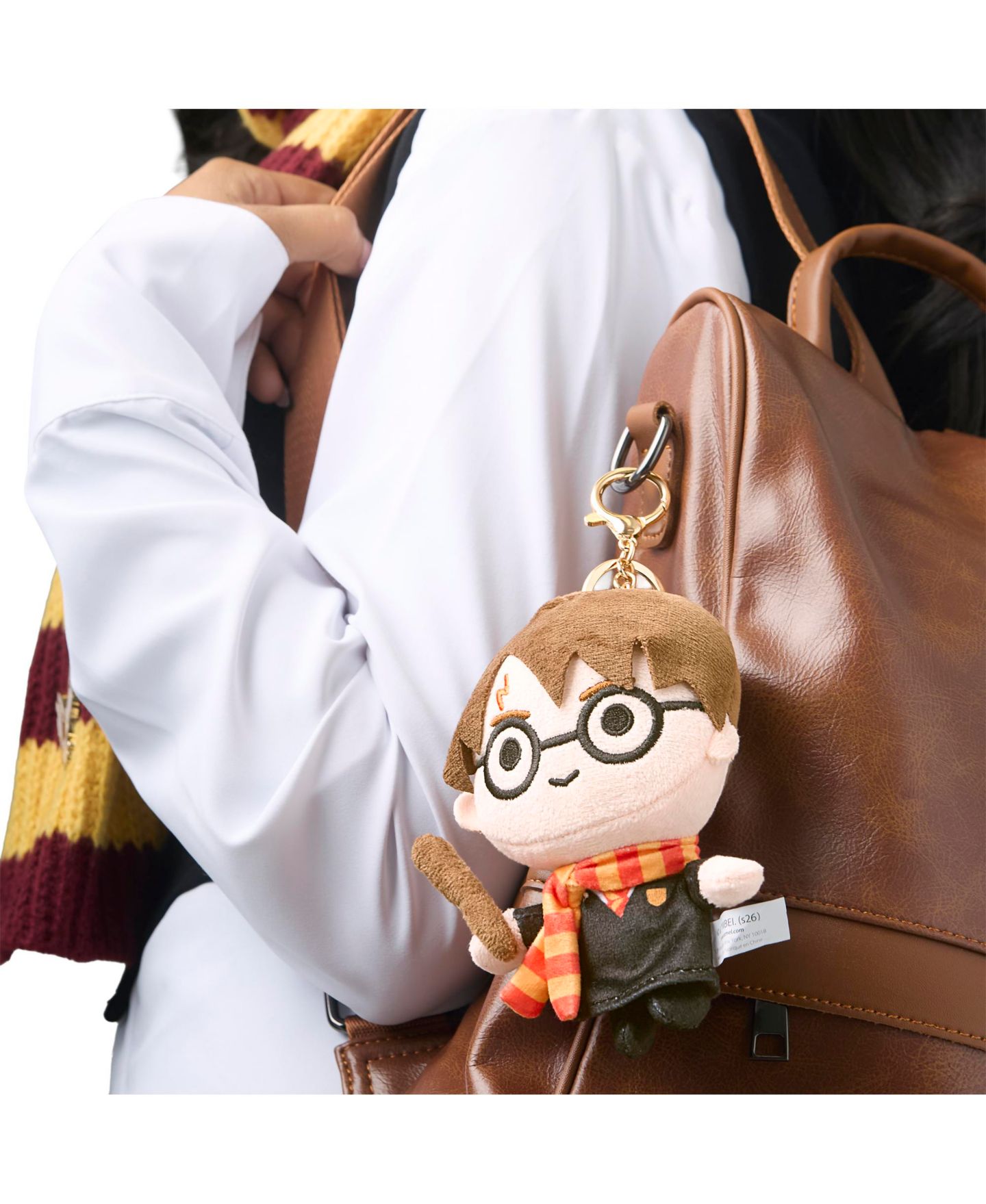 Женский брелок Harry Potter Plush Officially Licensed Bag Charm, цвет: Коричневый — фото 3