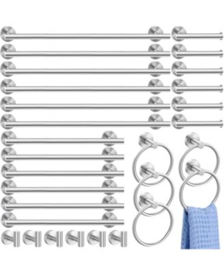 30 Bathroom Hardware Set Towel Racks Brushed Nickel