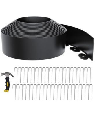 Landscape Edging With 45 Metal Spikes Plastic Garden Border For Flower Bed