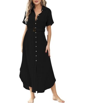 Women's Chic Swimsuit Coverup Maxi Dress