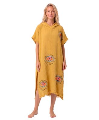 Women's Mira Hooded V-Neck Short-Sleeve Beach Cover-Up