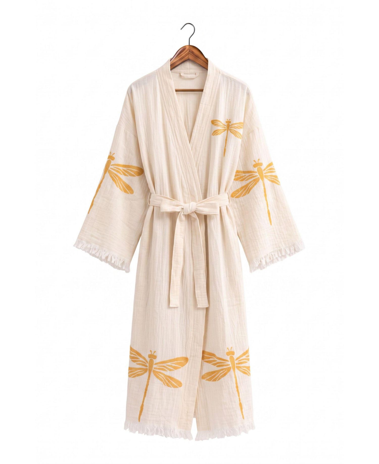 Women's Livia Cotton Handmade V-Neck Robe