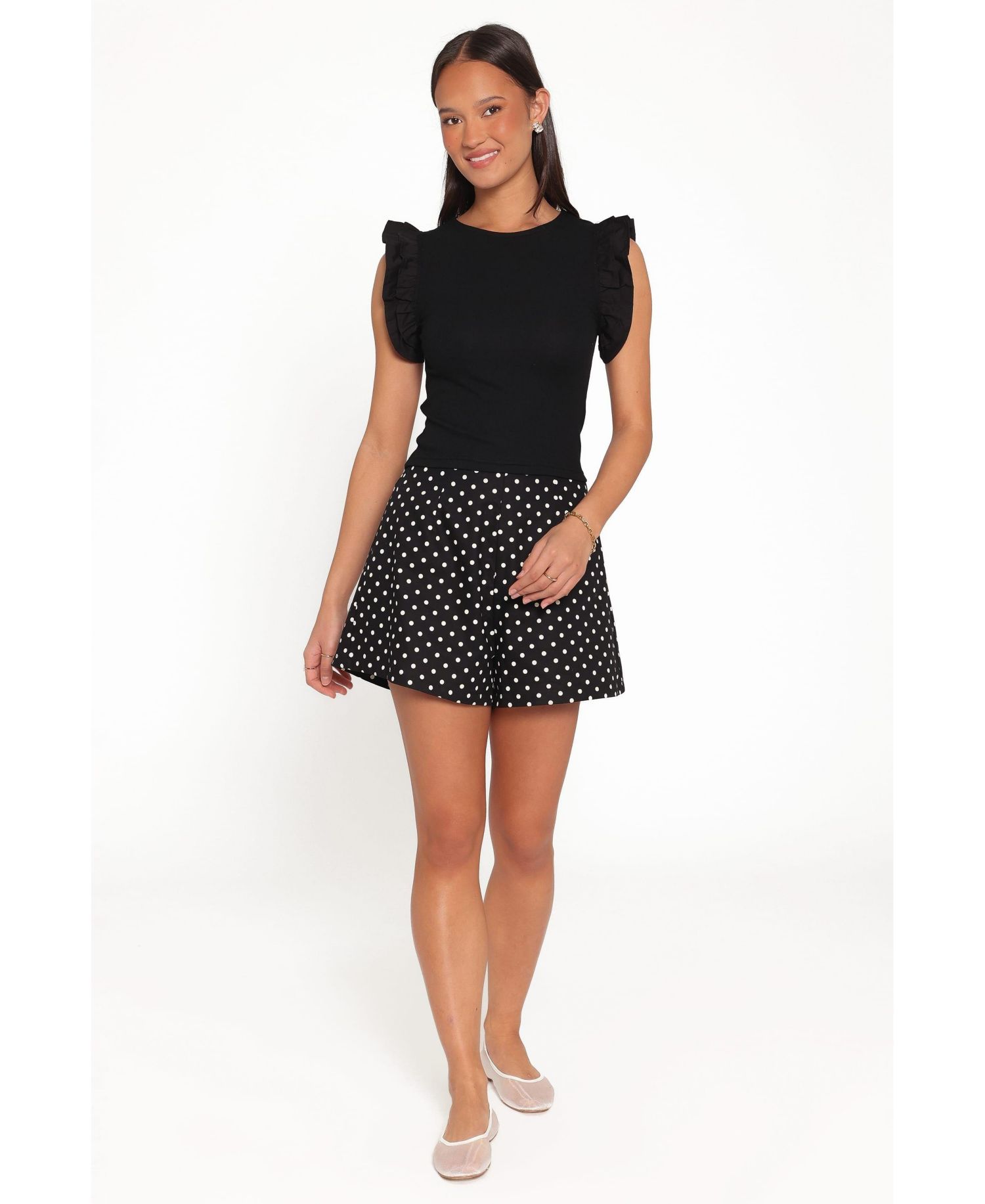 Women's Kathleen Ruffled Knit Top