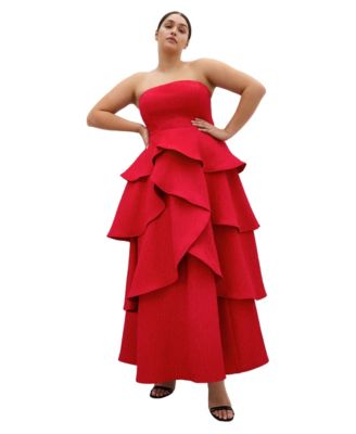 Women's Elizabeth Tiered Frill Maxi Dress