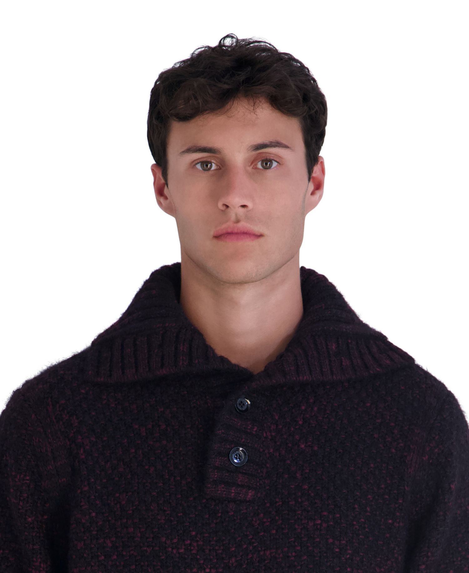 Men's Funnel Neck Chunky Loose Sweater