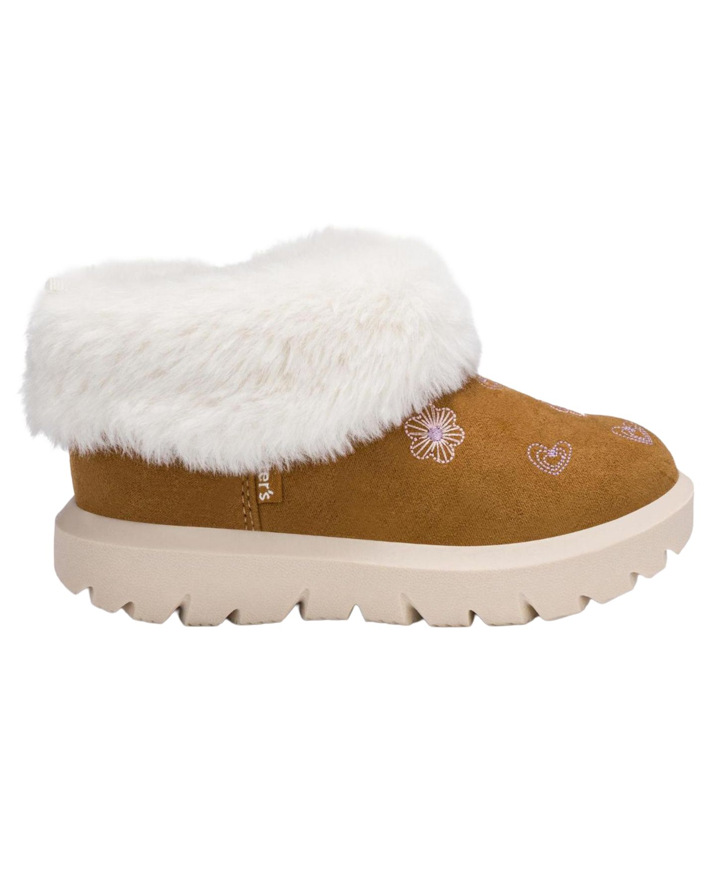 Ботинки Carter's Koazie Faux Fur-Collar Lugged-Outsole Boots для девочек-малышей, цвет: Коричневый — фото 2