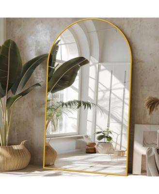 Full Length Mirror, 76"x44" Floor Mirror for Bedroom, Hanging Mounted for Living Room Cloakroom