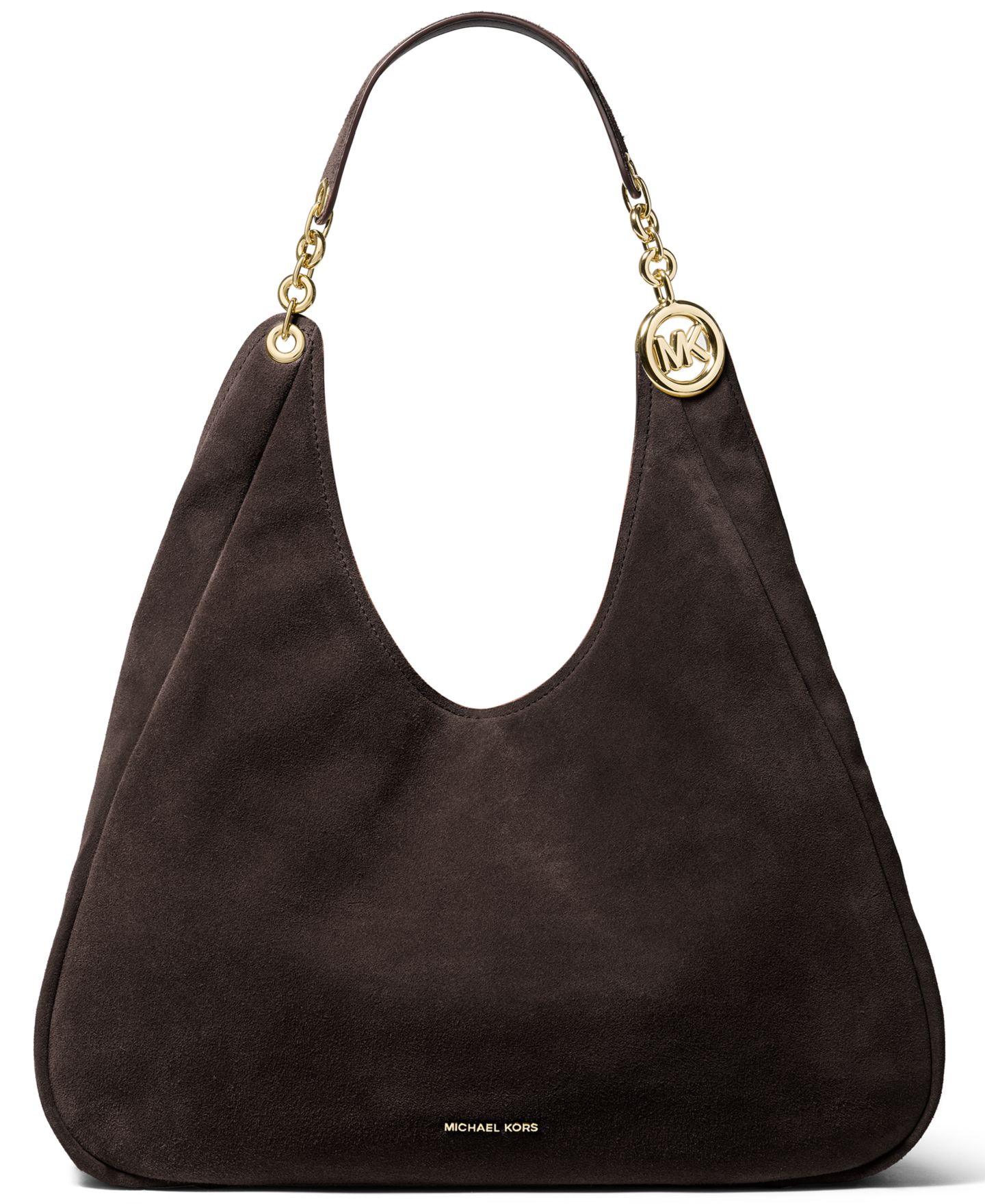 Женская сумка Michael Kors Large Triple Compartment Shoulder Handbag, цвет: Шоколадный — фото 1