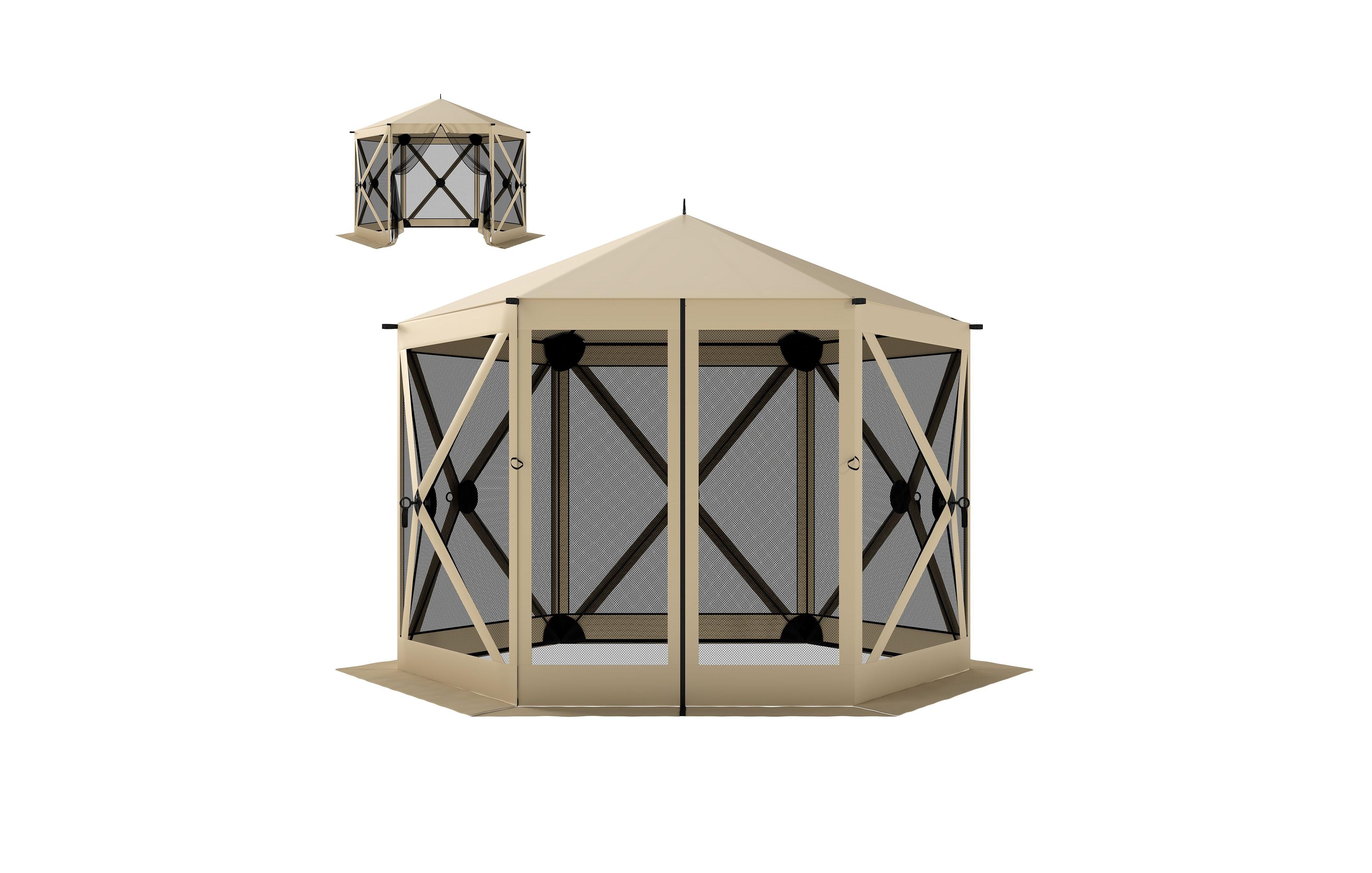 Sevorley Outdoor Canopy Shelter, Carry Bag, Pop-Up Setup, 10 x 11 ft for Camping