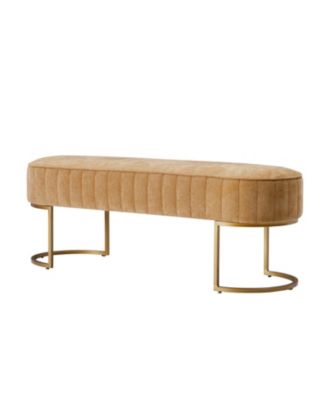 Ferdinand 46" Width  Channel-Tufted Upholstered Bench