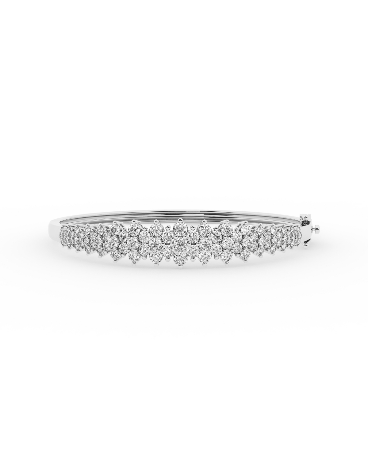 Badgley Mischka Certified Lab-Grown Diamond Bangle (5 1/10 ct. t.w.) in 14k White Gold - White Gold