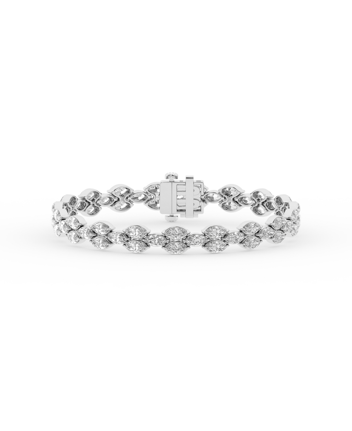 Badgley Mischka Certified Lab-Grown Diamond Tennis Bracelet (10 1/2 ct. t.w.) in 14k White Gold - White Gold