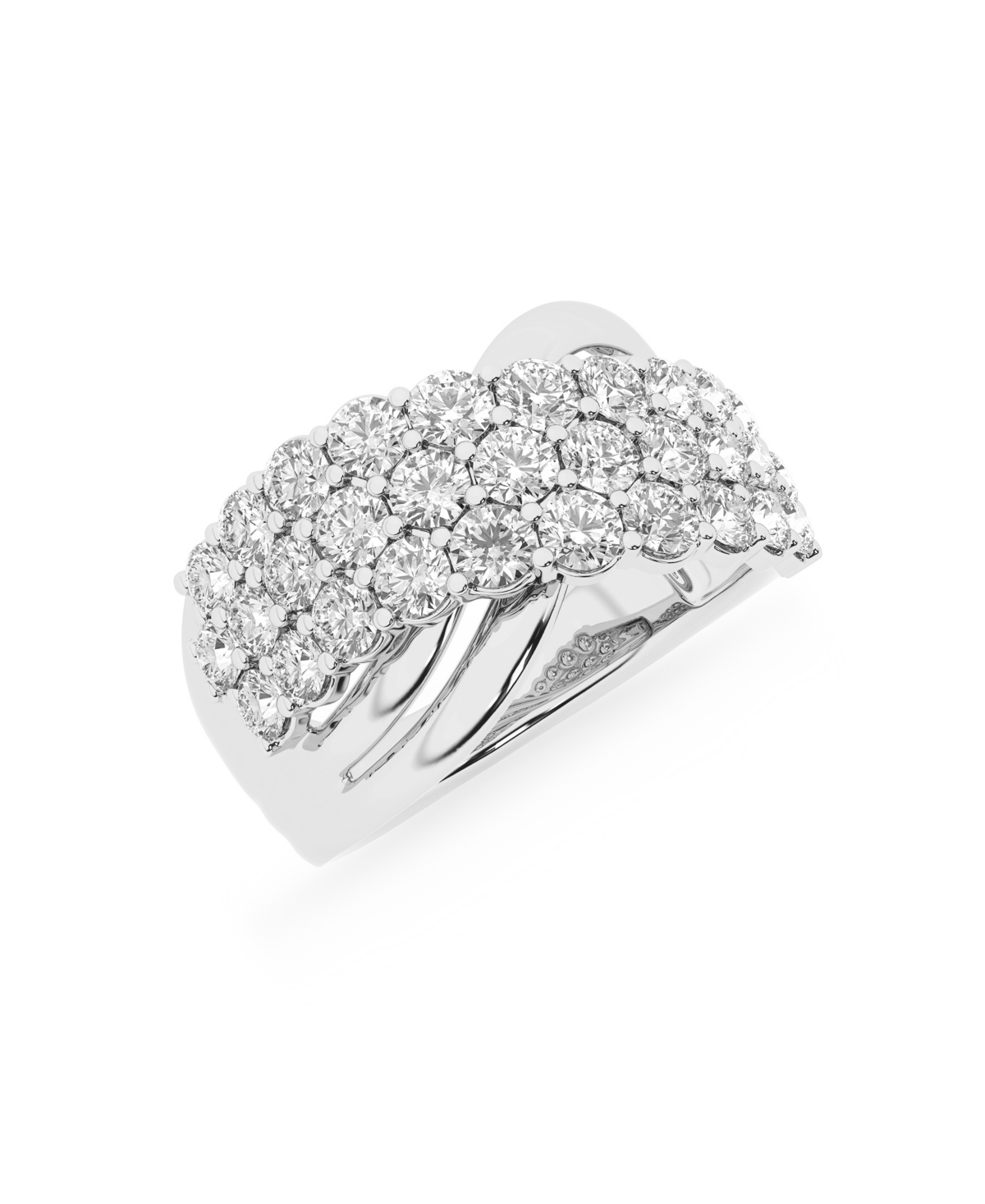 Badgley Mischka Certified Lab-Grown Round Diamond Ring (2 1/2 ct. t.w.) in 14k White Gold - White Gold