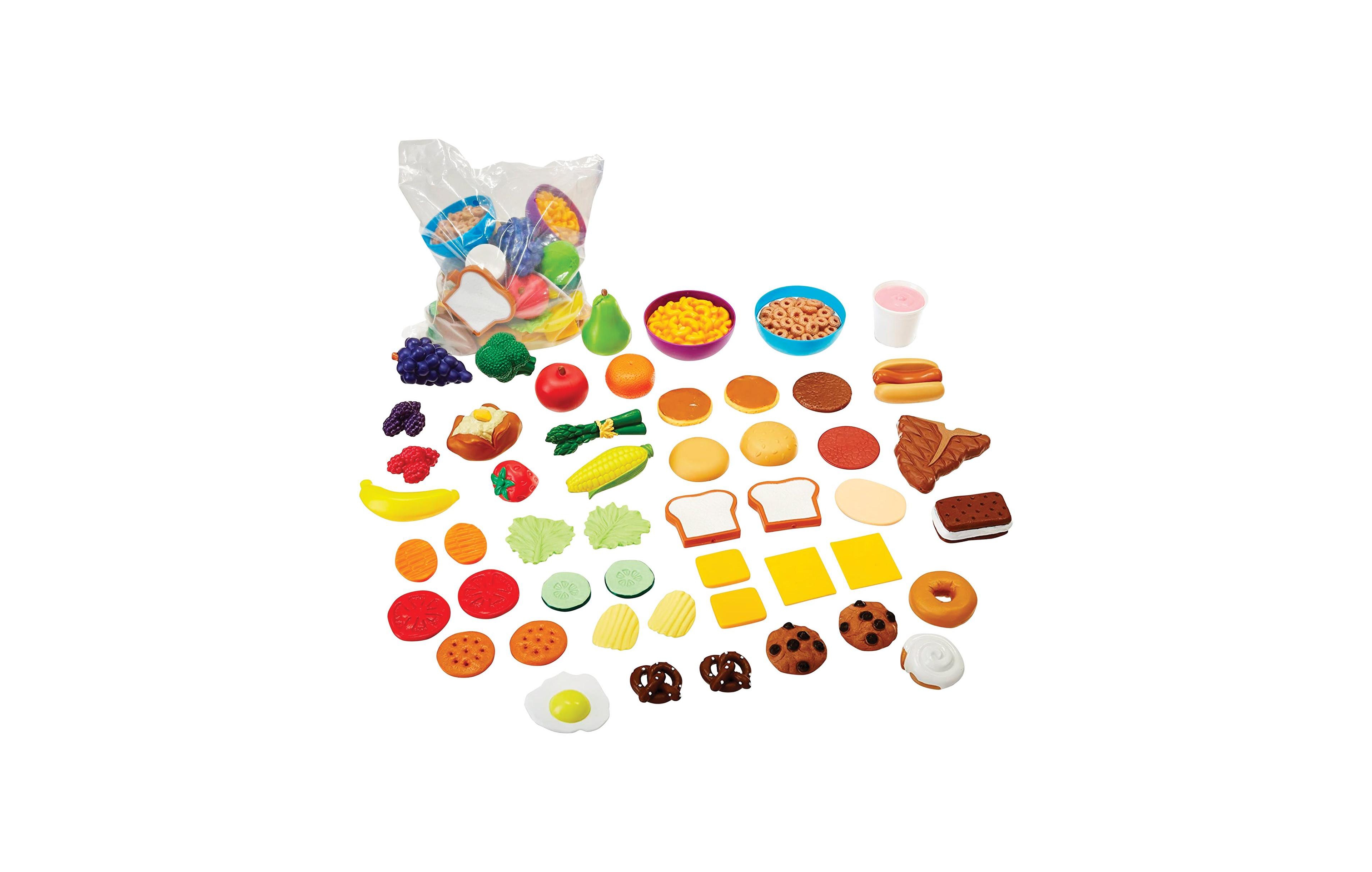 Learning Resources Complete Play Food Set - 50 Pieces