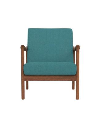 Solid Rubberwood Lounge Chair, Transitional Accent Chair