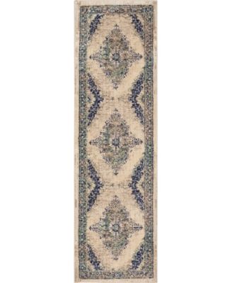 Cosmopolitan Armitage Indigo 2'4" x 7'10" Runner Rug