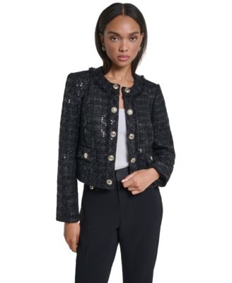Women's Sequin Cropped Jacket
