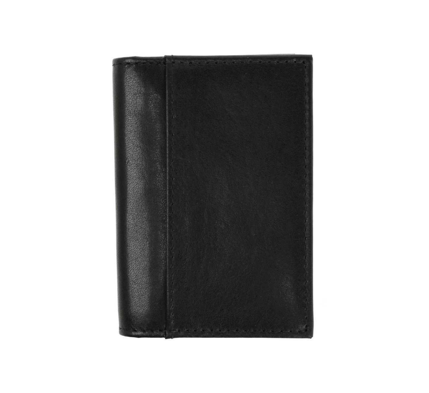 Мужской кошелёк TRAFALGAR Tennyson Slim Bi-Fold ID Window Leather Card Case, цвет: Чёрный — фото 1
