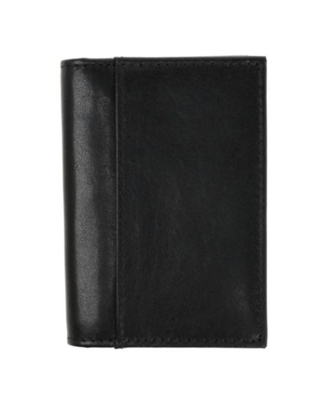 Мужской кошелёк TRAFALGAR Tennyson Slim Bi-Fold ID Window Leather Card Case, цвет: Чёрный
