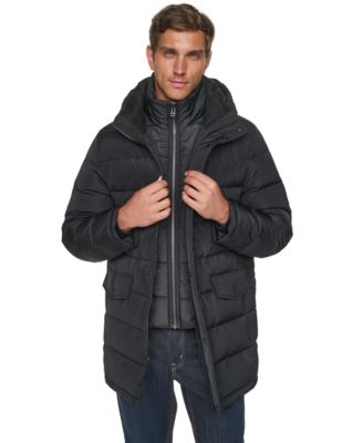 Men's Hooded Feathers and Down Jacket