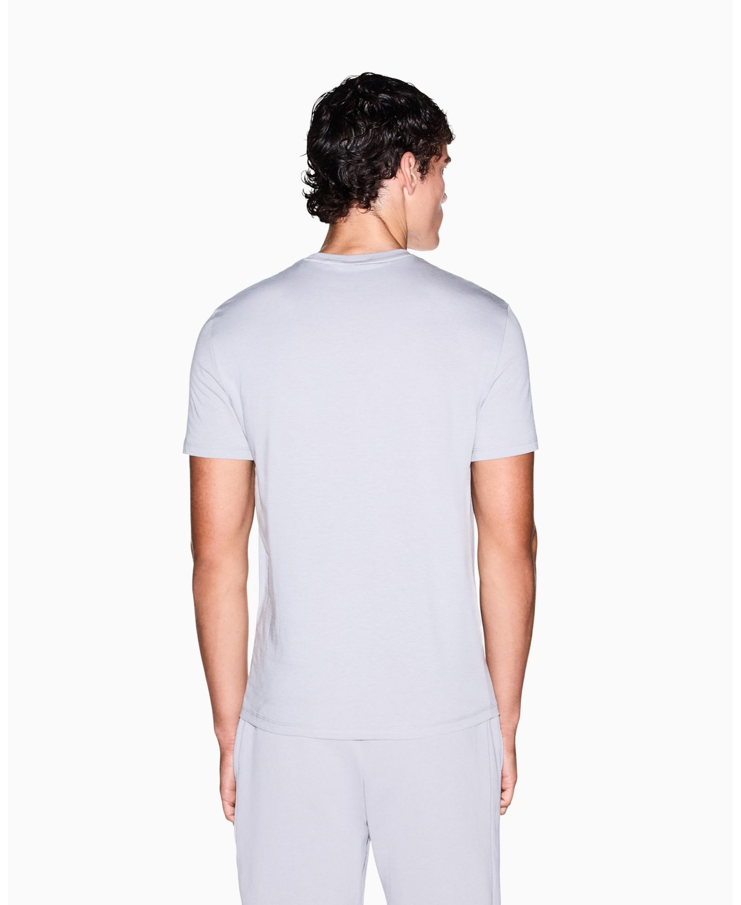 Мужская футболка A|X Armani Exchange Box Logo, цвет: Alloy — фото 4