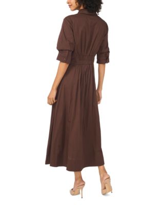 vince camuto brown dress Women's Collared Neck Shirt Dimension:33.18 H x 18.88 W x 59.0 L Inches