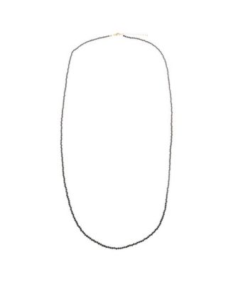Onyx Beaded Chain Necklace 36