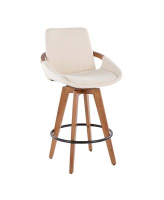 Cosmo 39" Upholstered Swivel Counter Stool