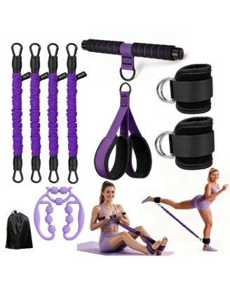 Multifunctional Home Gym Set Adjustable Resistance Band Full Body Workout Equipment