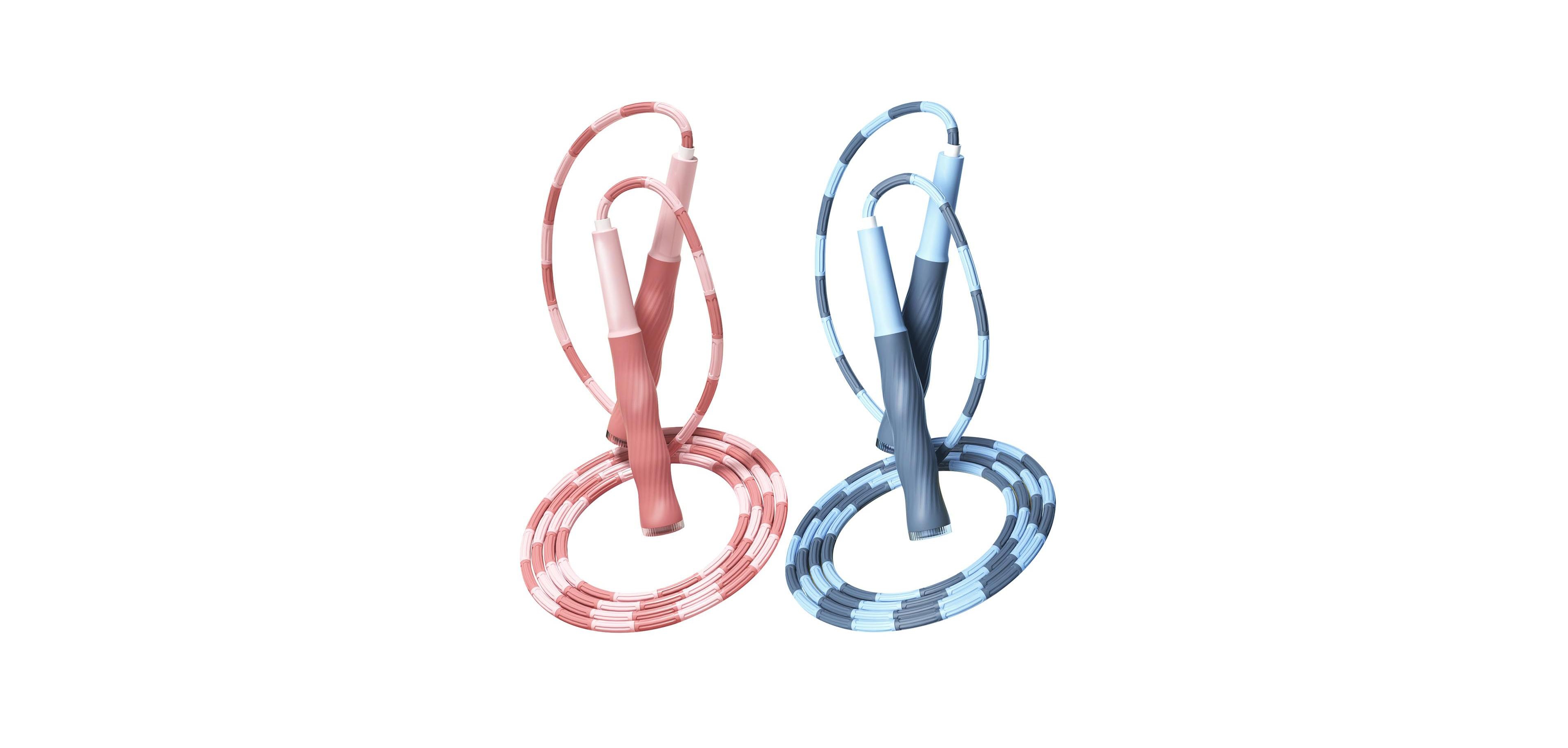 Sportneer Adjustable Tangle Free Segmented Beaded Jump Rope With Soft Anti Slip Handles