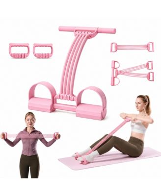 Adjustable Latex Pedal Resistance Band 3 In 1 Full Body Workout Trainer